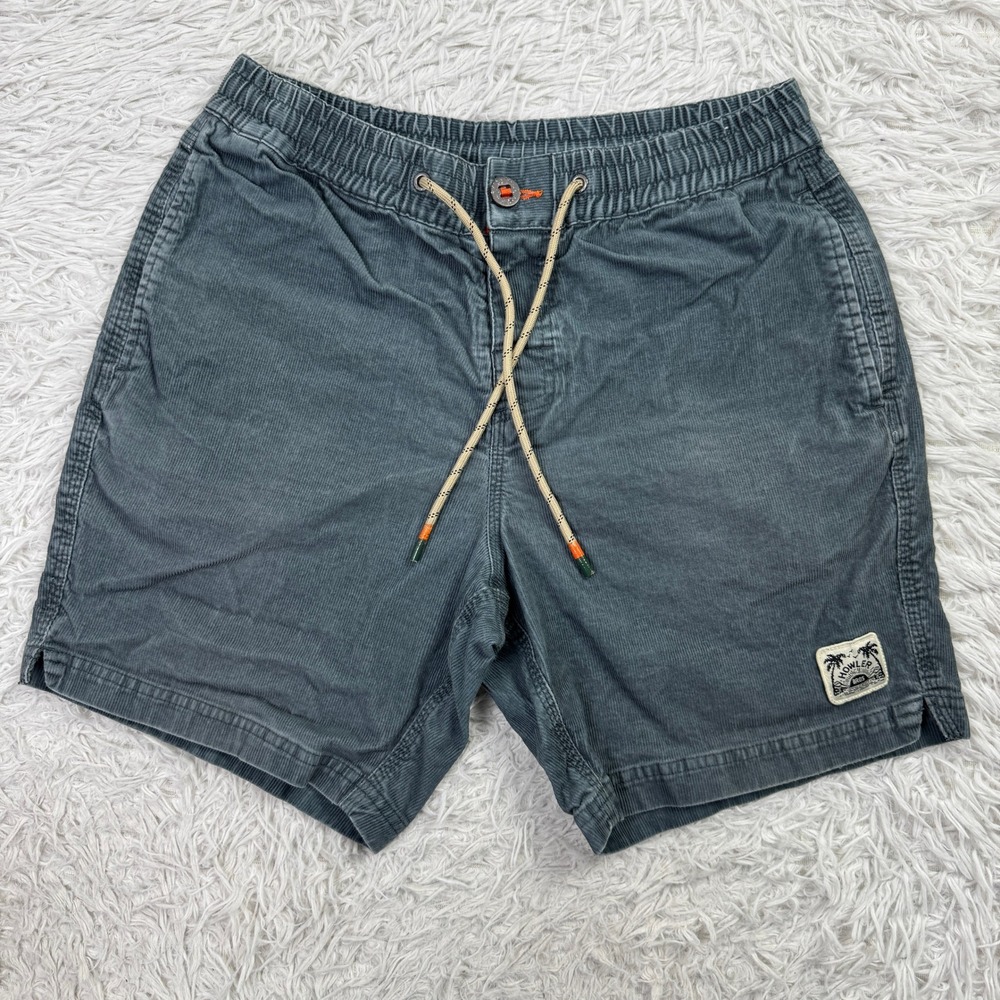 Howler Brothers Shorts Mens 30 Blue Corduroy Pressure Drop Elastic Waist Casual